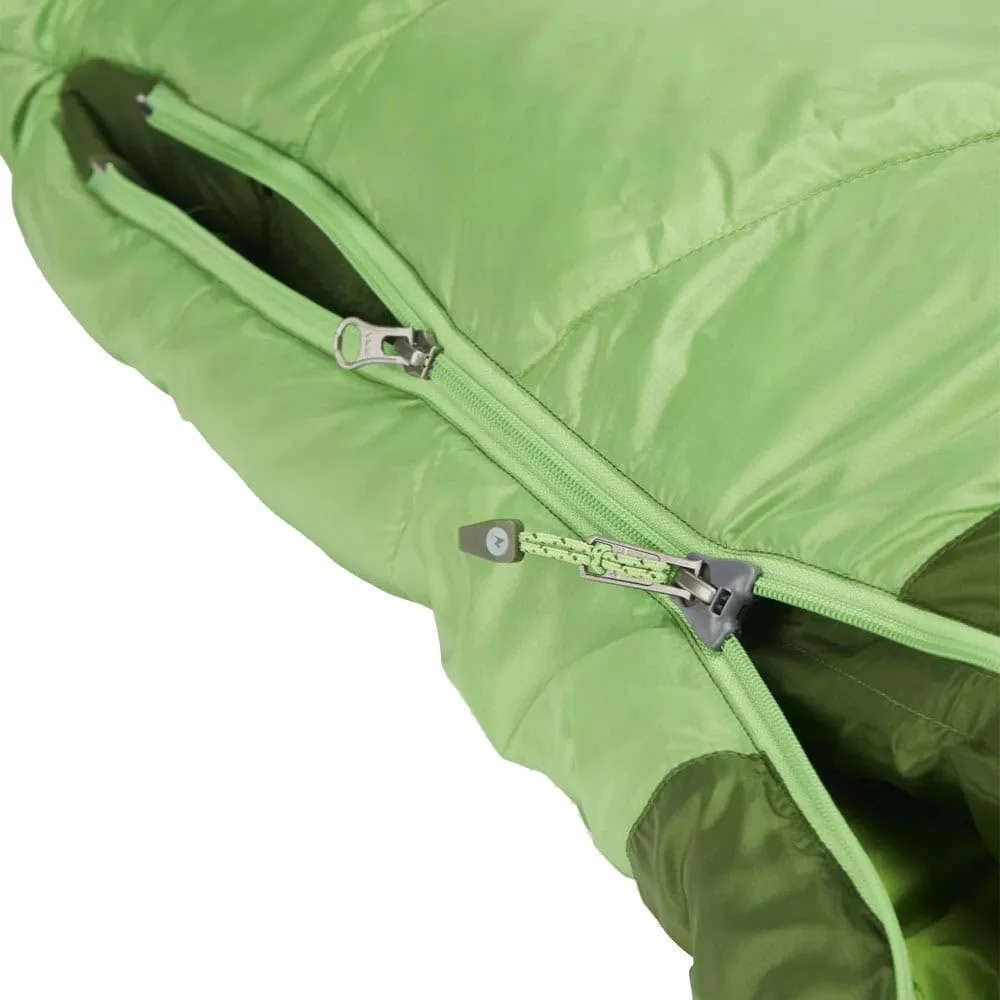 Dragkedja på Marmot Hydrogen sovsäck med äkta dun (unisex)