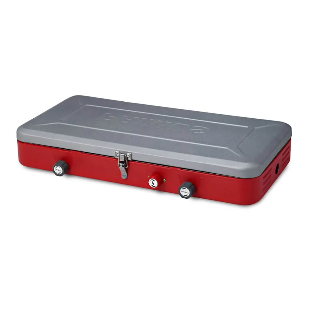 Ihopvikt Primus Atle II campingkök i rött.