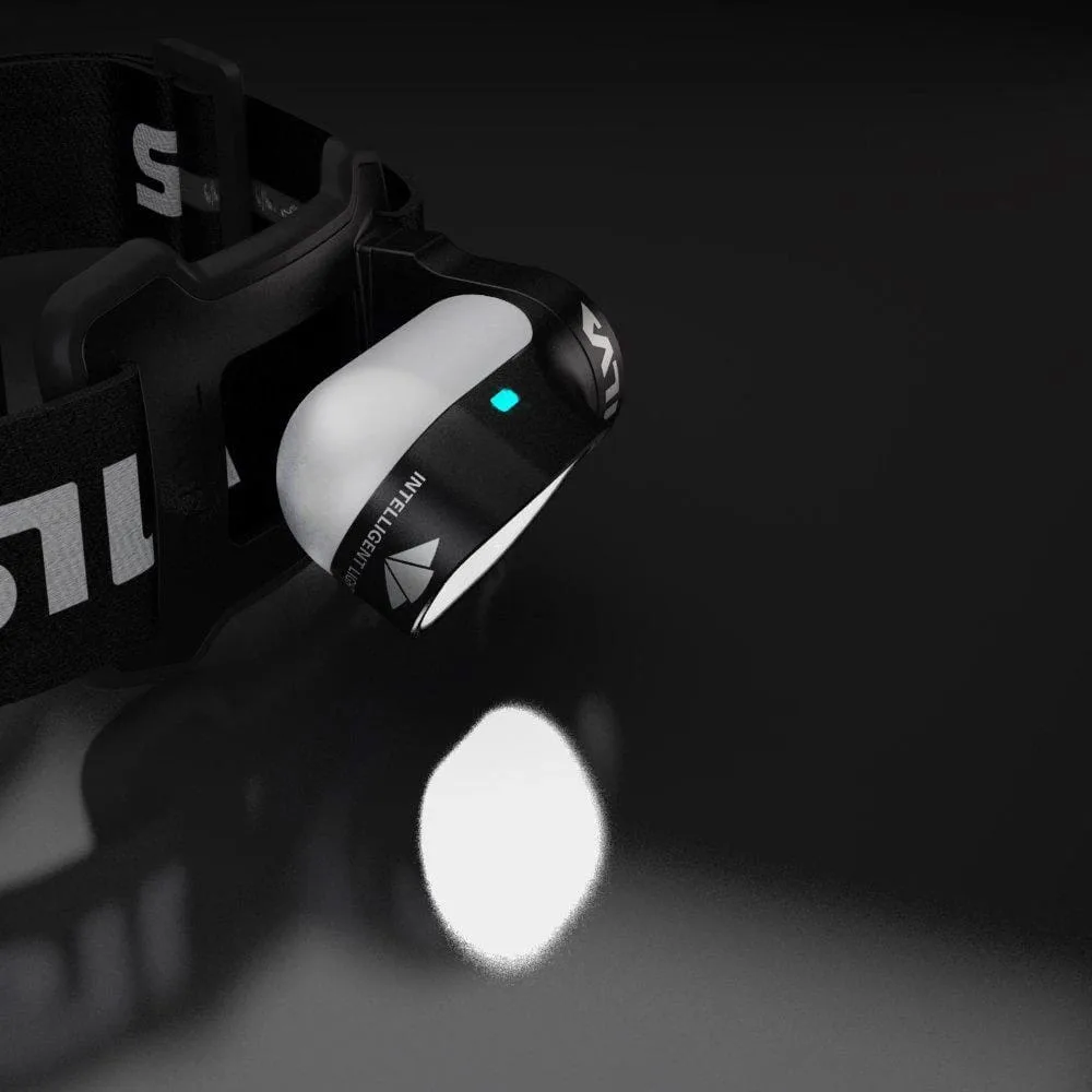 Optimerad ljusbild med pannlampa från Silva Cross Trail 7R .