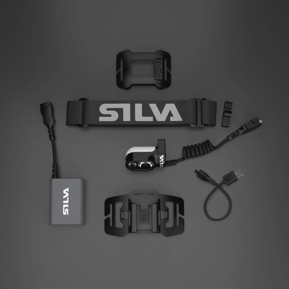 Medföljande tillbehör till pannlampa Cross Trail 7R från Silva.