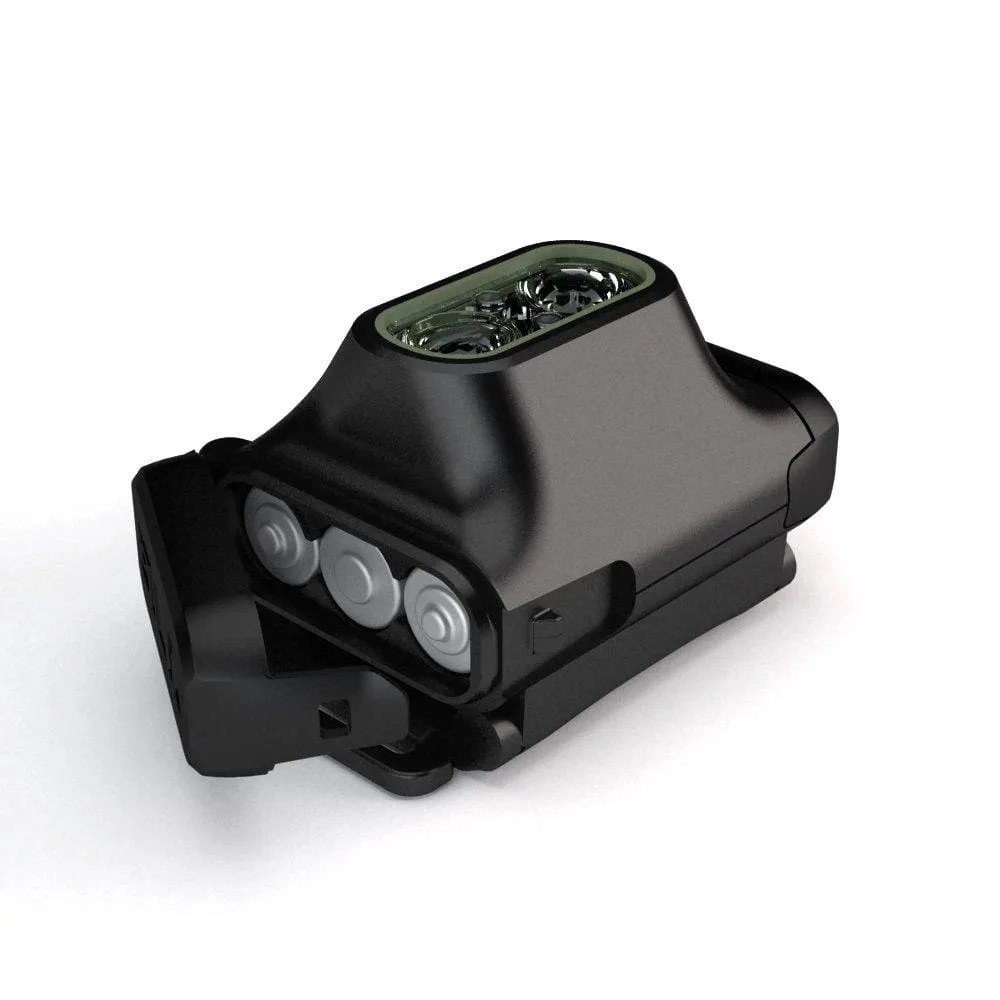 Praktisk batteriindikator med pannlampan från Silva Scout 3X.