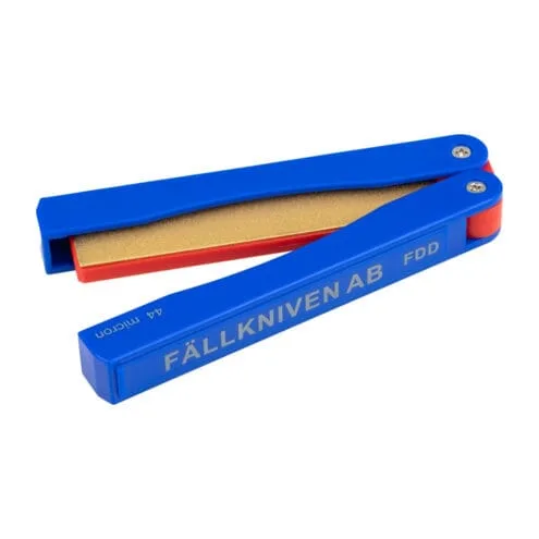 Blått fällbart dubbelt diamantbryne från Fällkniven.