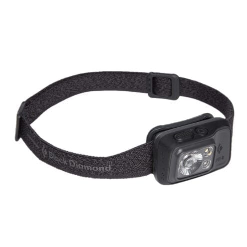 Vattentät pannlampa från Black Diamond Spot 400-R med rött ljus.