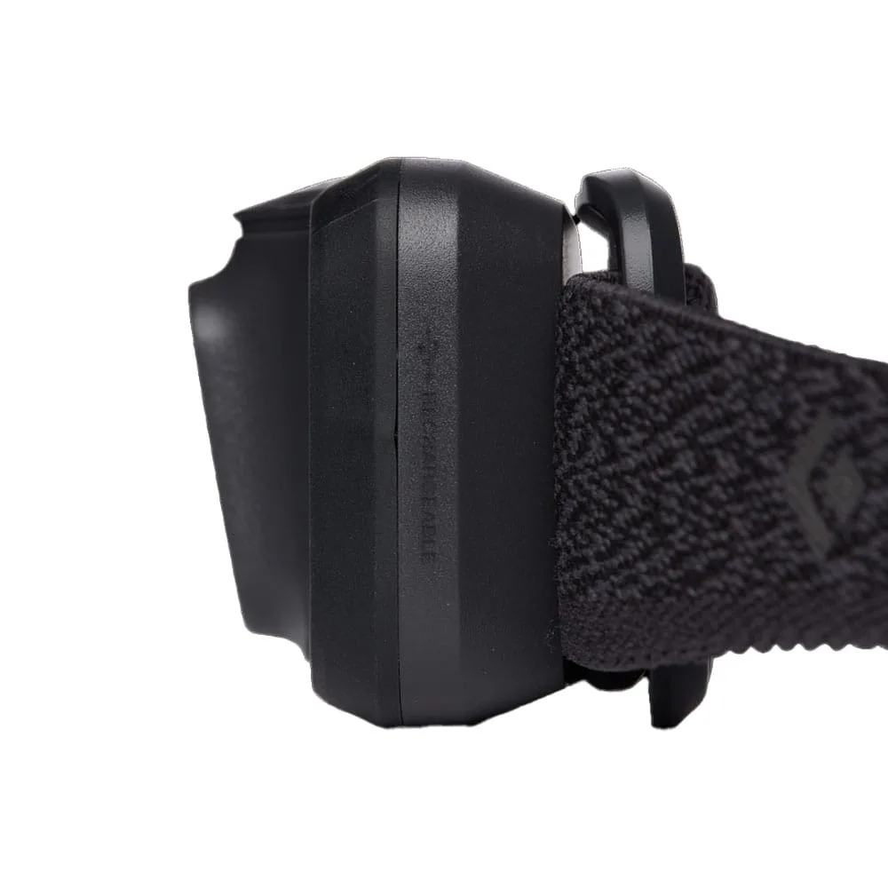 Bekväm pannlampa med micro-USB från Black Diamond Spot 400.