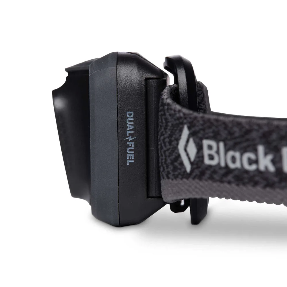 En praktisk Black Diamond Spot 400 pannlampa med 400 lumen från sidan