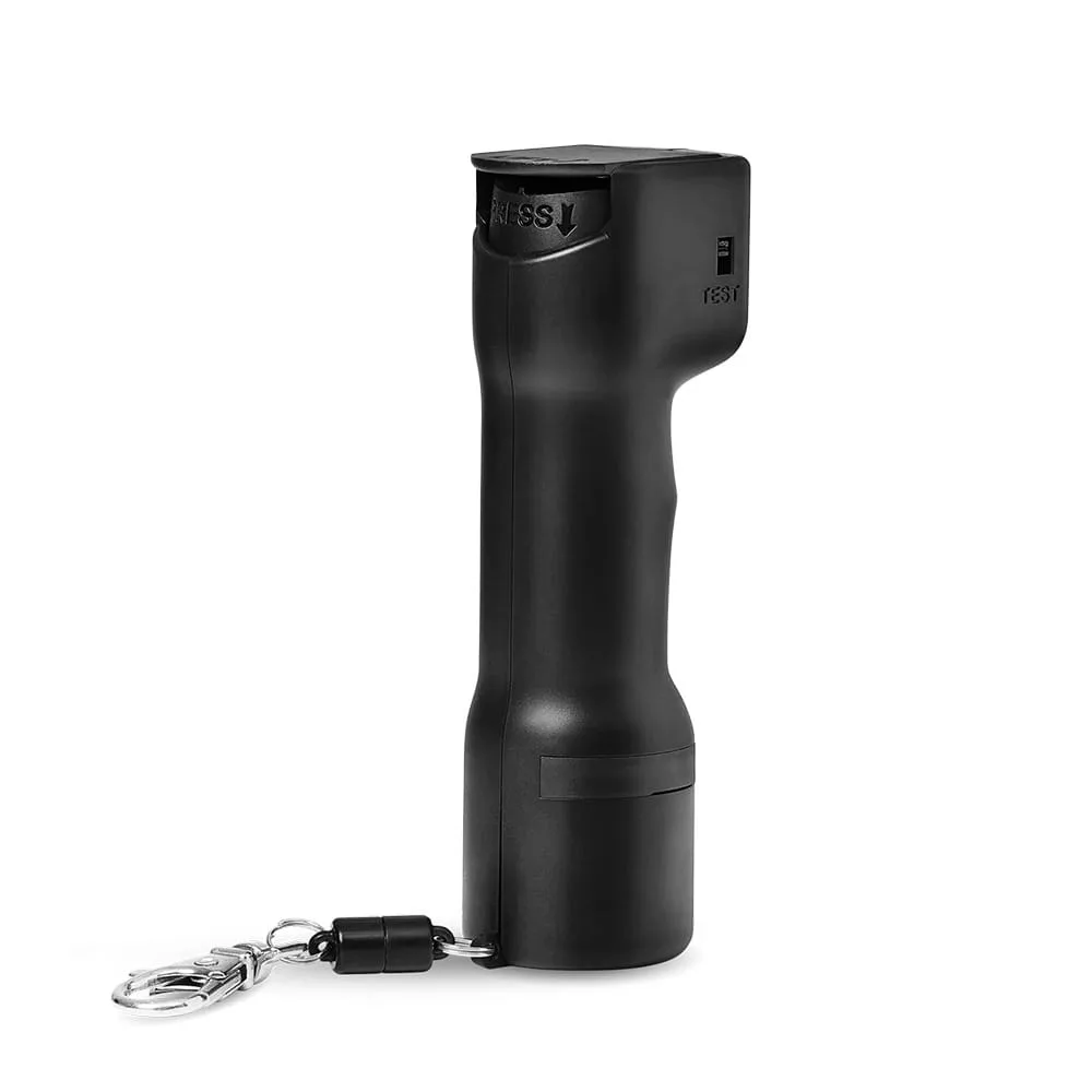 Snabbt nödvärn med Plegium Combo Försvarsspray.