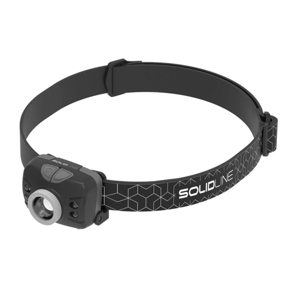 Bekväm pannlampa med 350 lumen från Ledlenser Solid Line SH5.