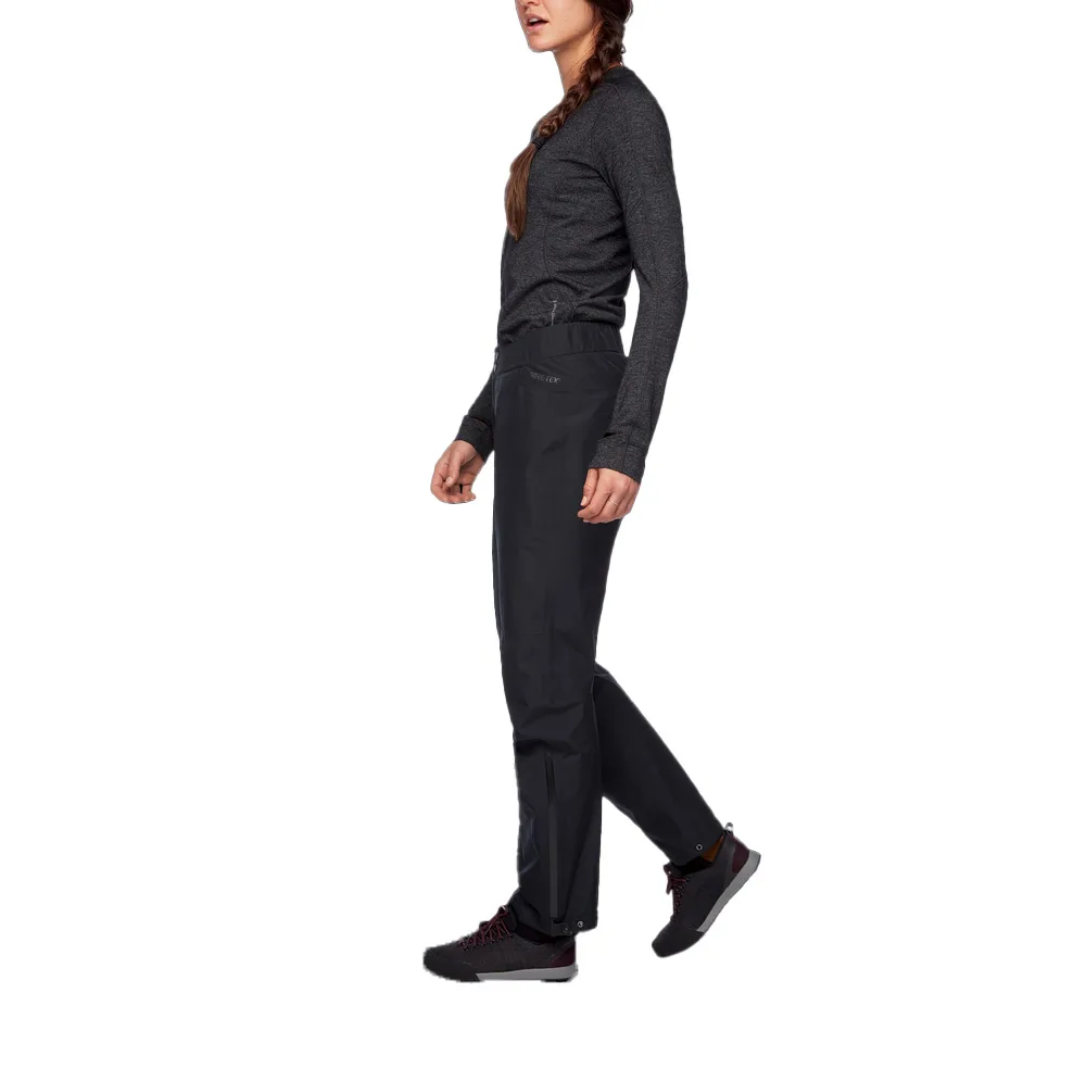 Black diamond Liquid point dambyxa från sidan på modell.