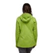 WOMEN'S STORMLINE STRETCH RAIN SHELL bakifrån på modell