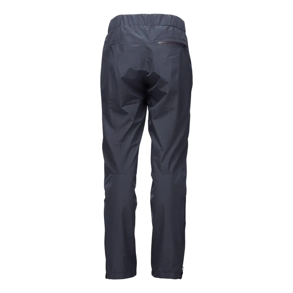 Svarta regnbyxor Liquid Point från Black Diamond för dam.