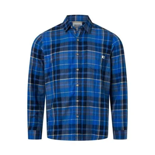 Blå flanellskjorta från Marmot Anderson Lightweight.