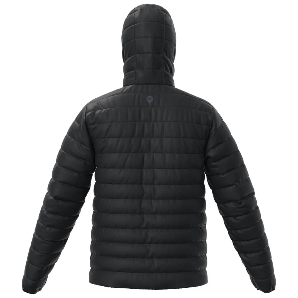 Baksidan av Highlander Hoody dunjacka från Marmot.
