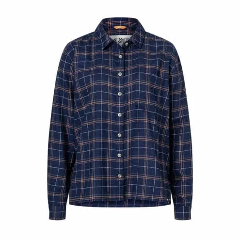 Rutig navy skjorta från Marmot Wm‘s Fairfax Boyfriend .
