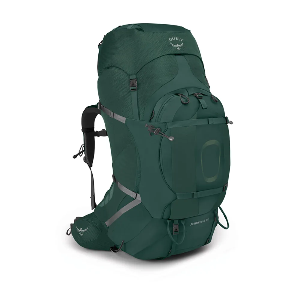 Stor vandringsryggsävk på 100 liter från Osprey Aether Plus 100.