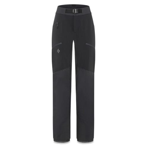 Black Diamond Dawn Patrol Hybrid Pants för dam i färgen svart.