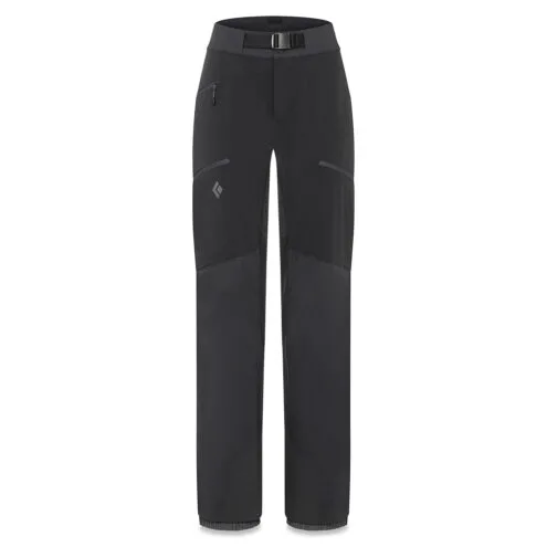 Black Diamond Dawn Patrol Hybrid Pants för dam i färgen svart.