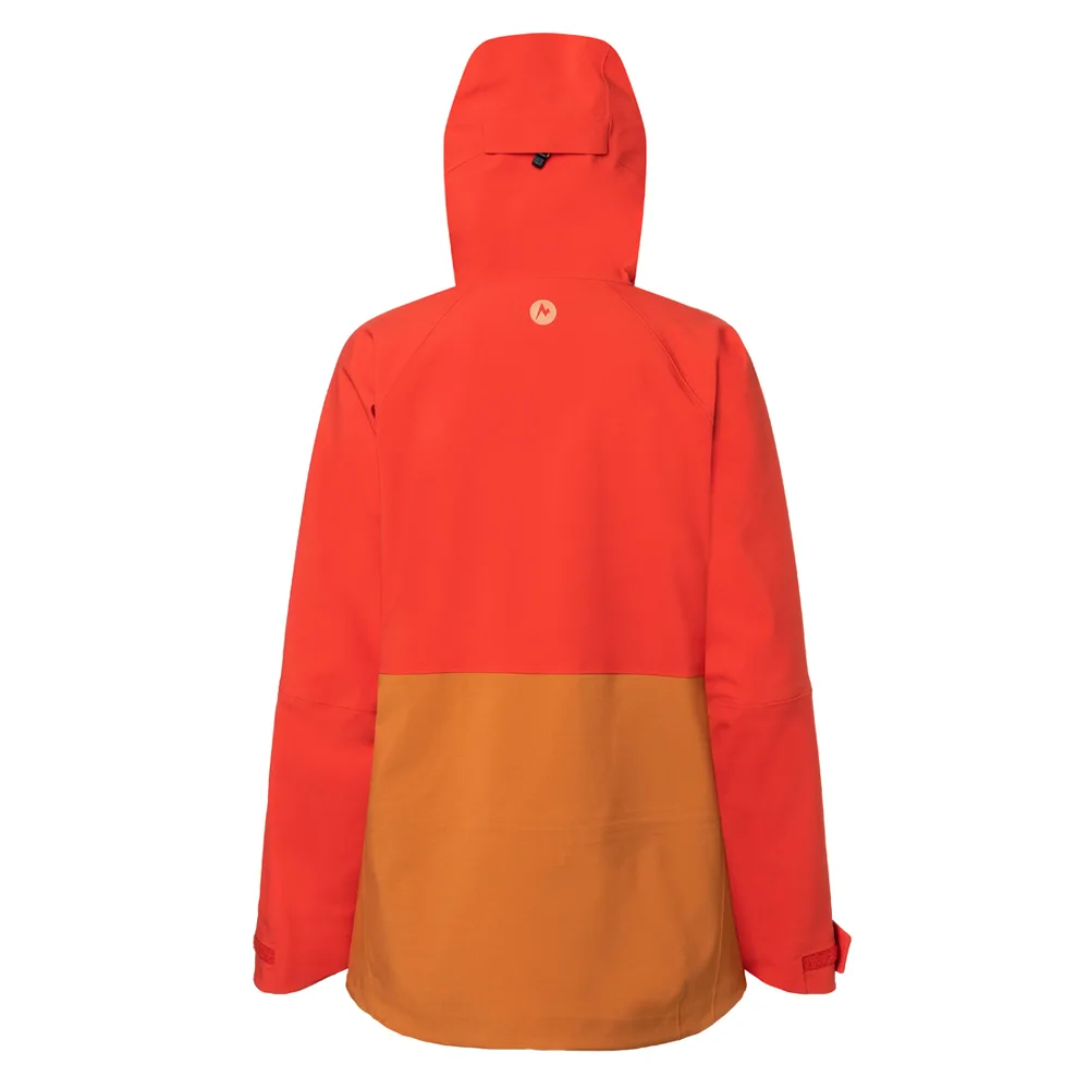 Baksidan av varma jackan Refuge Pro för dam från Marmot.