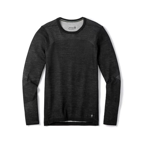 Varm underställströja i svart med Intraknit Merino 200 Crew för herr från Smartwool.