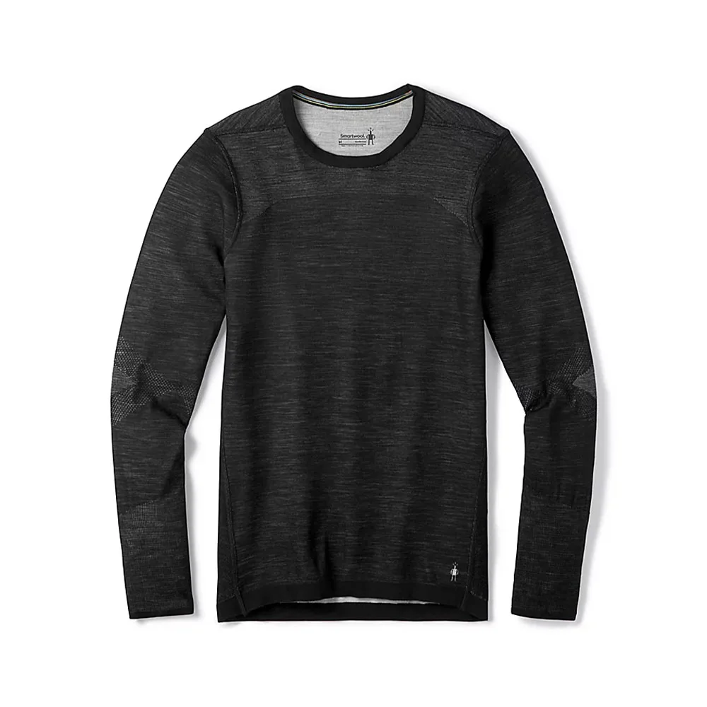 Varm underställströja i svart med Intraknit Merino 200 Crew för herr från Smartwool.