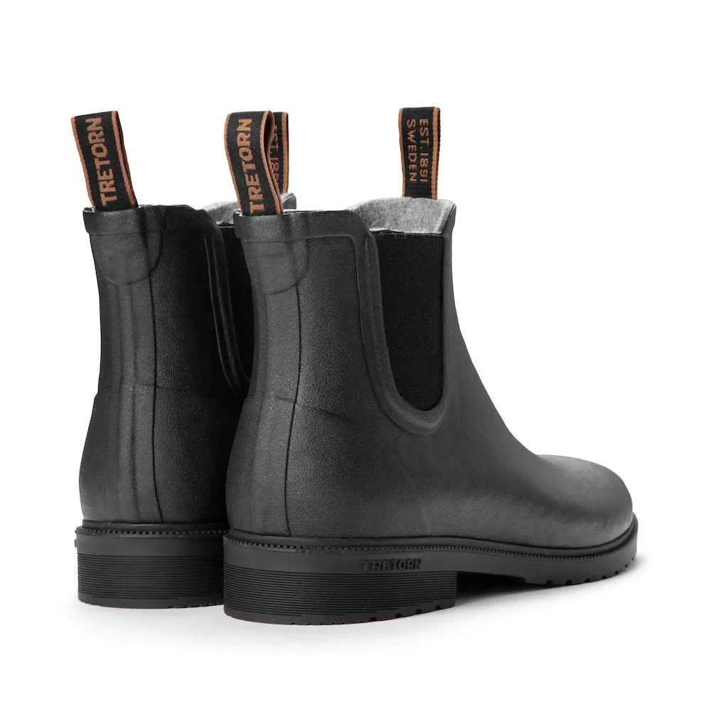 Tretorn Chelsea Classic Wool boots bakifrån.