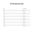 Storleksguide.