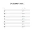 Storleksguide.