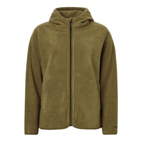 Vattenavvisande fleecejacka i färgen olive från Tretorn Tech Fleece Hood.