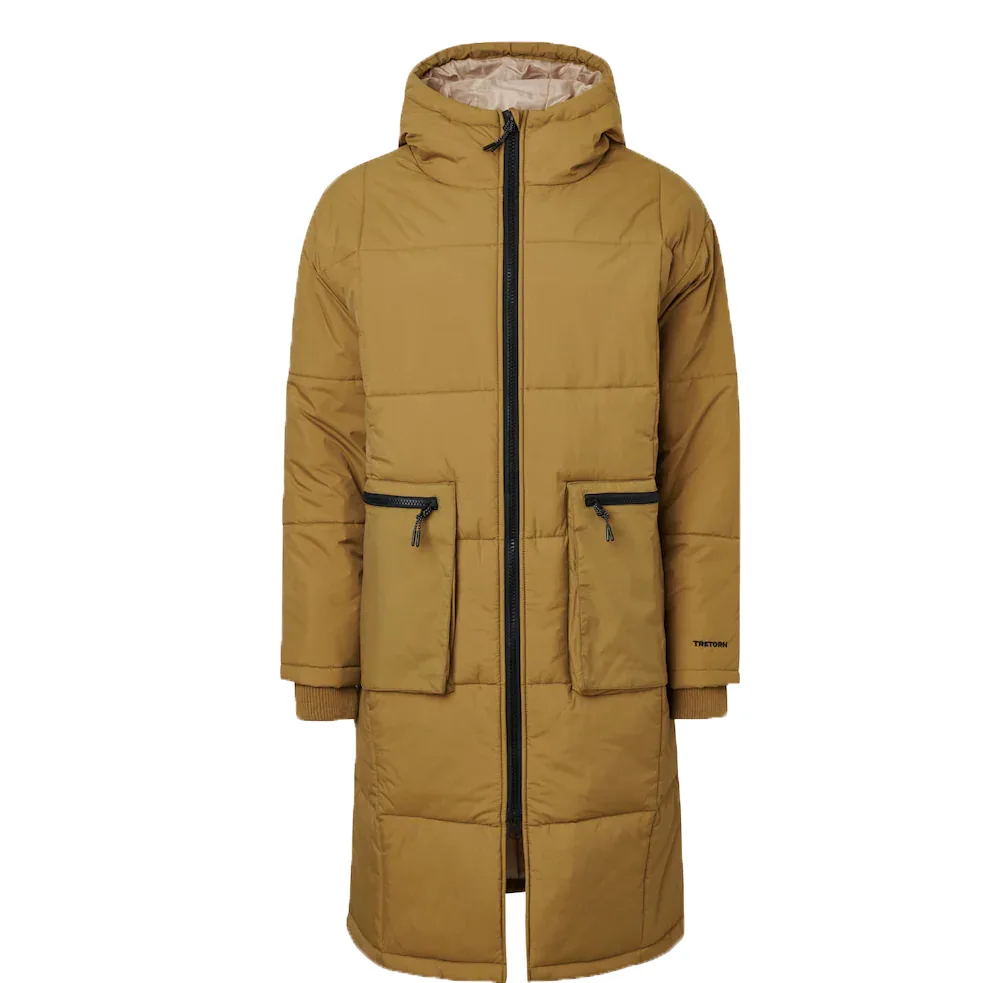 Padded coat i färgen ermine framsida