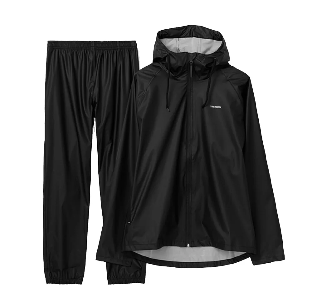 Tretorn packeble rainset i färgen black