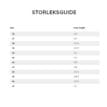Storleksguide