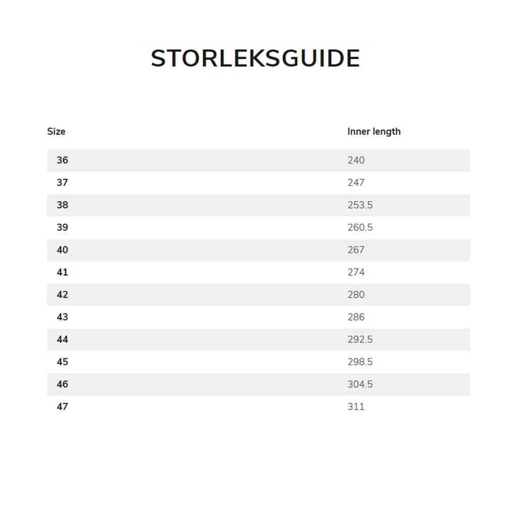 Storleksguide