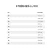 Storleksguide Garpa Hybrid.