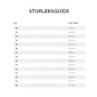 Storleksguide