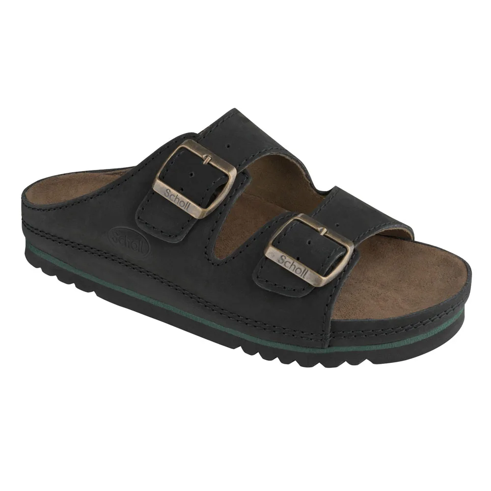 Svarta sandaler från Scholl Airbase