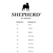 Storleksguide för Shepherd Henrik tofflor.