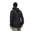 Baksidan av herr jackan Highline Stretch Shell från Black Diamond i black.