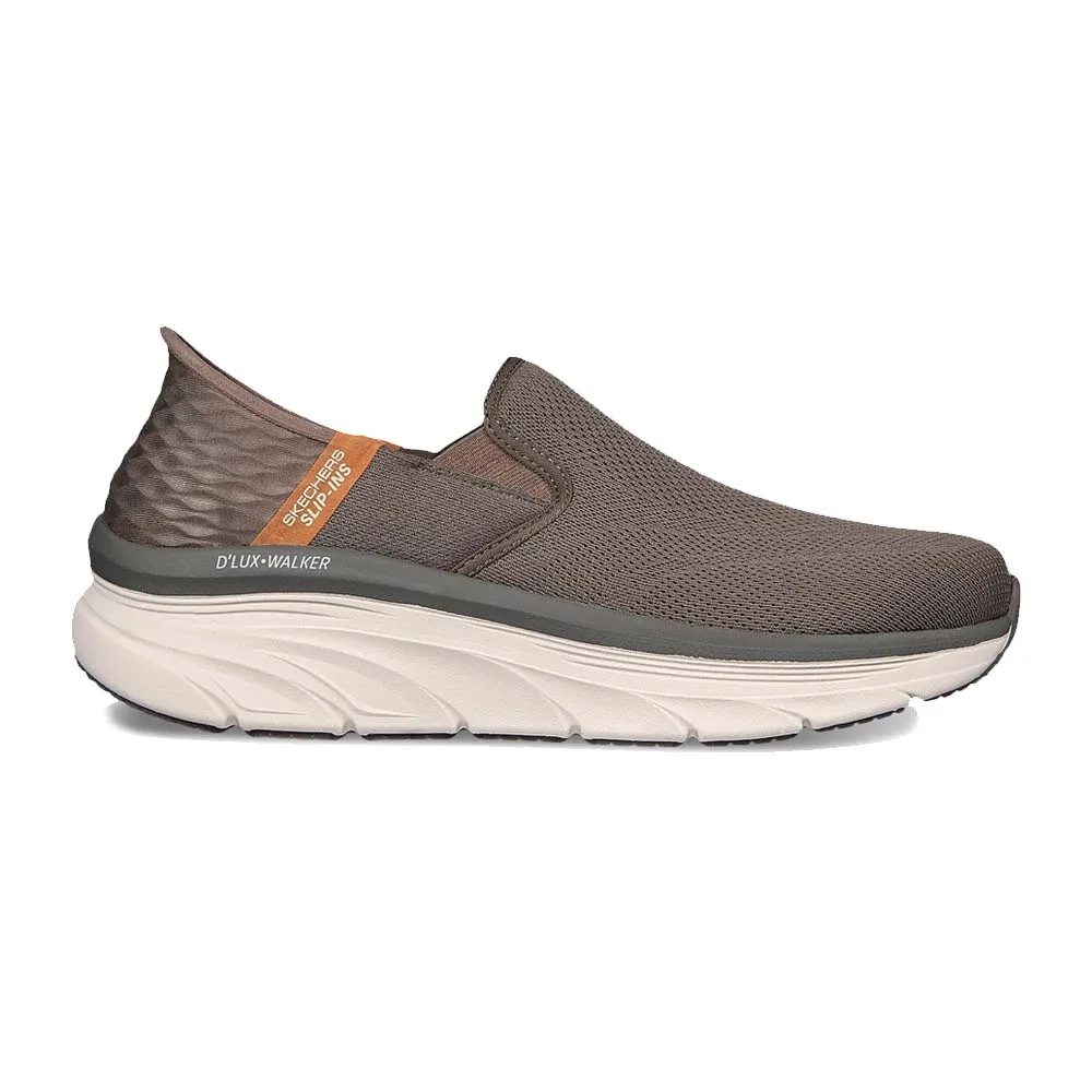 Skechers D'Lux Walker Oxford slip-Ins (herr) i en beige färg