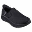 Skechers D'Lux Walker Oxford slip-Ins (herr) snett framifrån