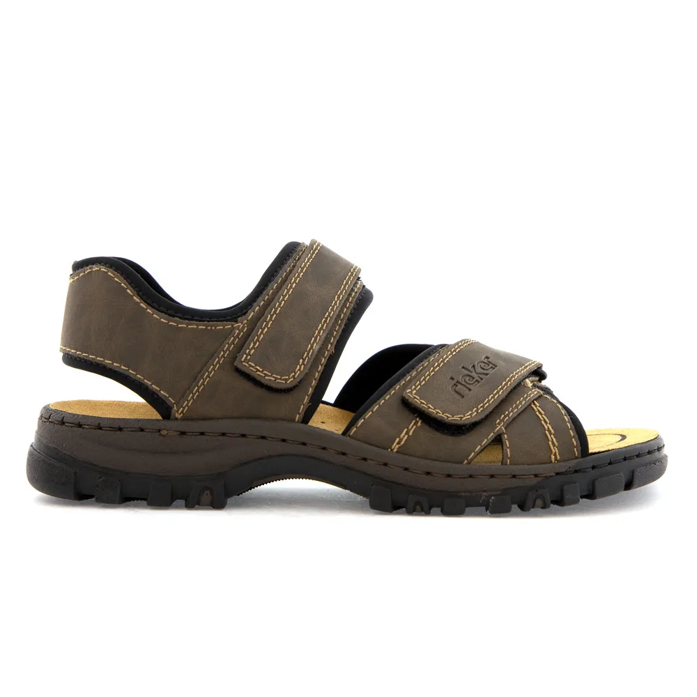 Herrsandaler i brun från Rieker 25051-27