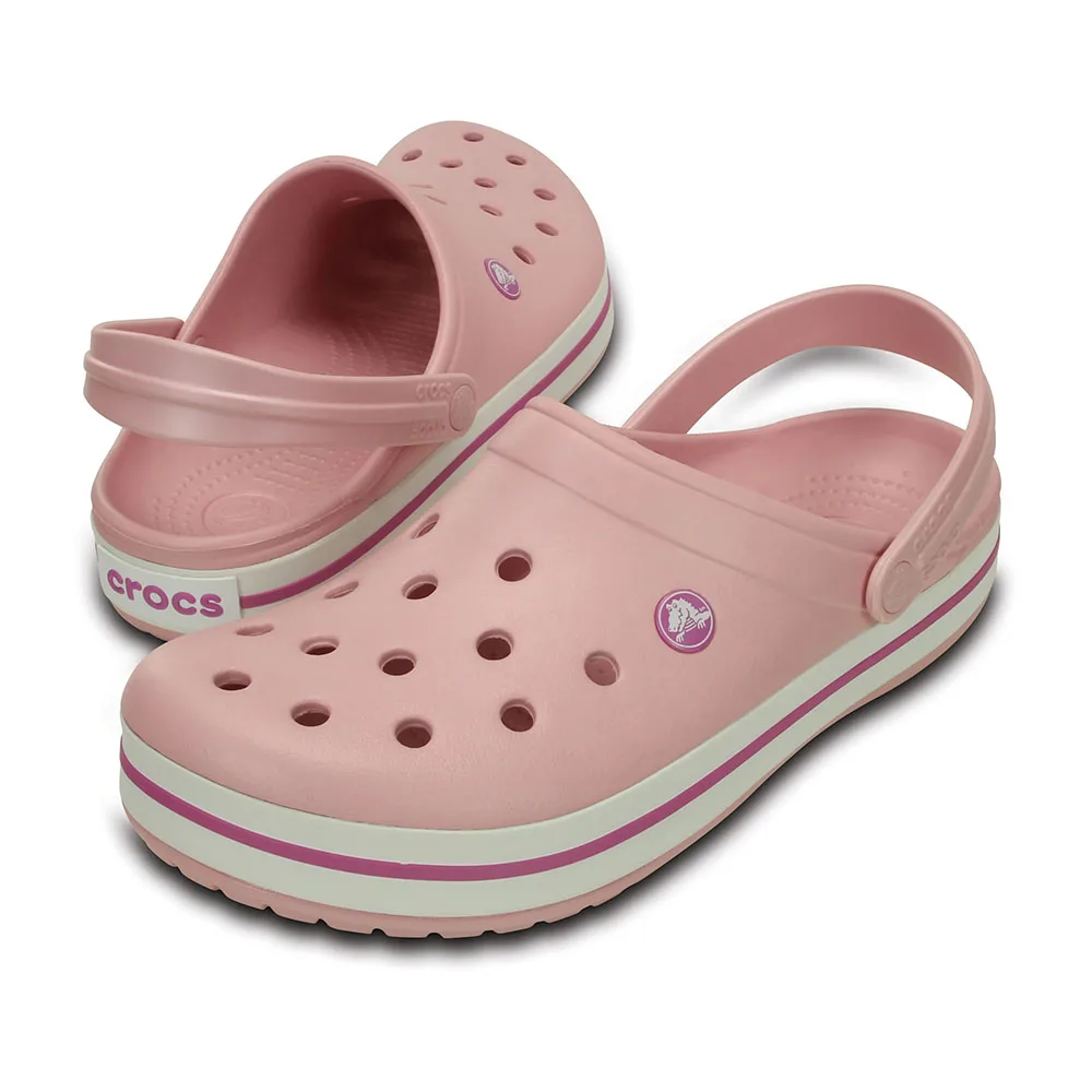 Bekväma tofflor från Crocs Crocband Clog i färgen rosa