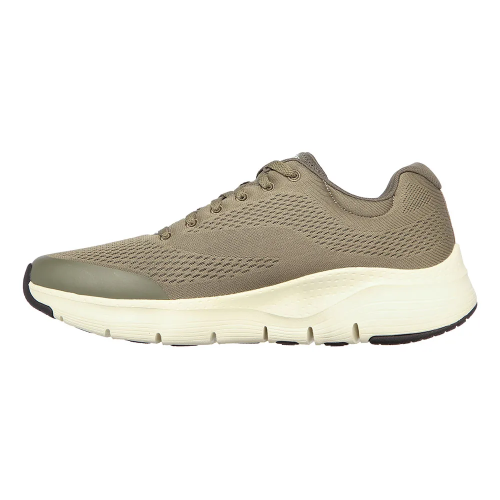 Olive promenadskor från Skechers Men's Arch Fit