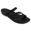 Svart vänster sko Crocs Women's Swiftwater Sandal (dam).