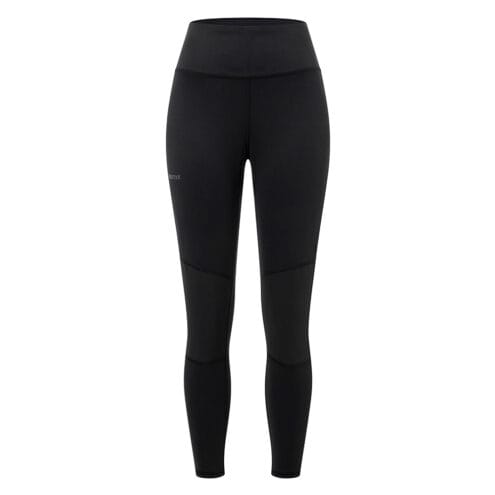 Framsidan av Marmot Women's Rock Haven Hybrid Tight i färgen svart