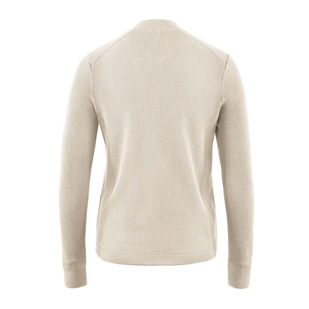 Baksidan av Klättermusen Snotra LS Sweater i färgen beige