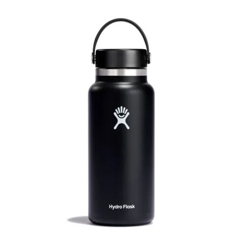 Hydro Flask Hydration Wide Mouth Flex flaska 32oz i färgen svart