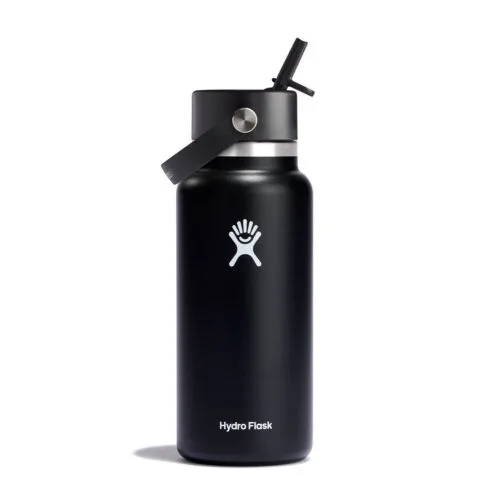 Hydroflask Hydration Wide Flex Straw 32oz / 946 ml i färgen black