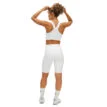 Kay Bike Tights white på modell bakifrån