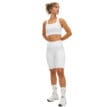 Kay Bike Tights på modell framifrån i färgen white