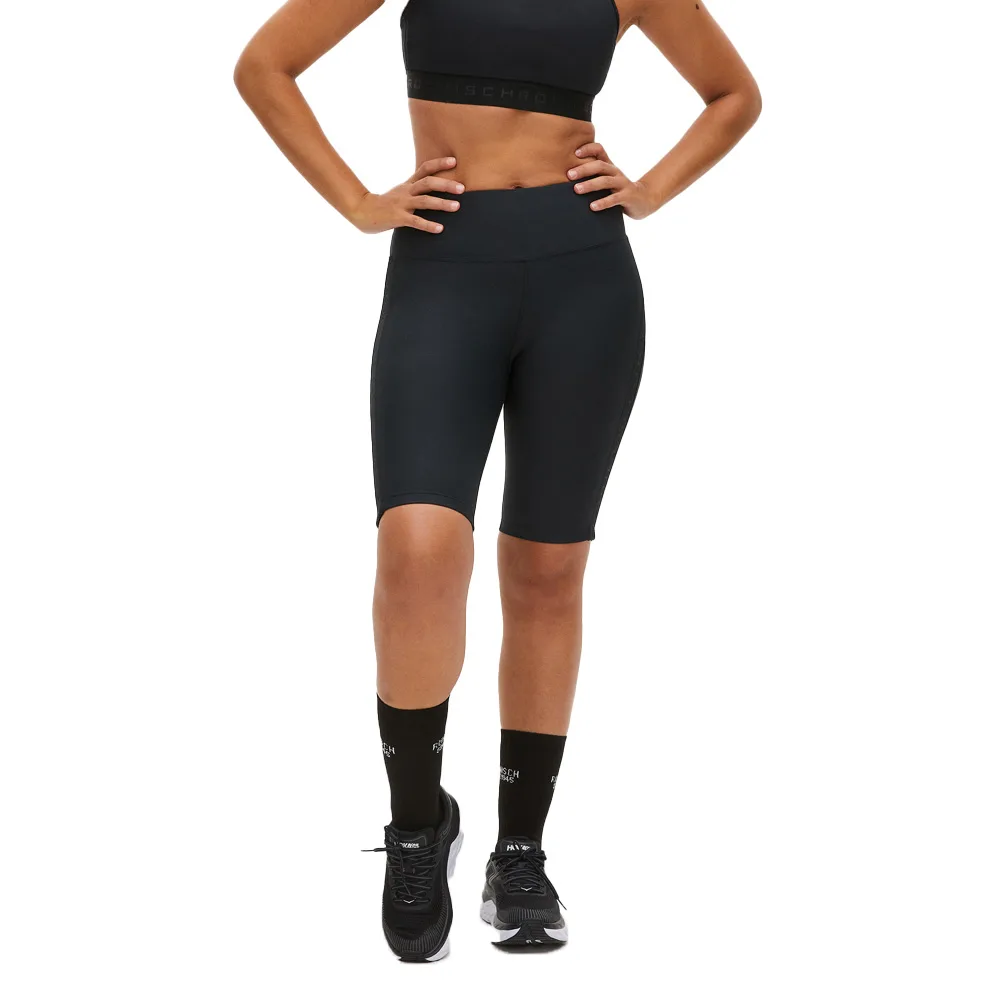 Kay Bike Tights i black/black framifrån.