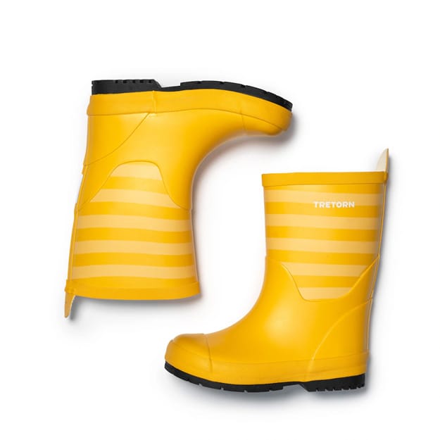Tretorn Gränna gummistövlar (barn/unisex) liggandes i rofil